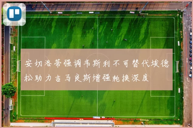 安切洛蒂强调韦斯利不可替代埃德松助力吉马良斯增强轮换深度